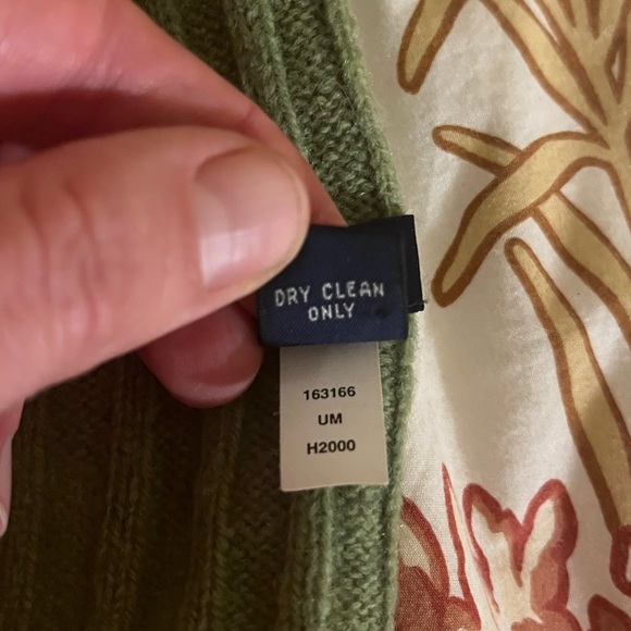 Y2K GAP wool hat and scarf set green pom pom size M/L - Picture 8 of 8